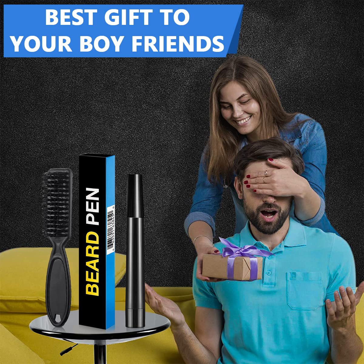 MAYCREATE Beard Pencil Filler For Men Barber Styling Pen with Bristle Beard Brush Waterproof, Sweat Proof Natural Shaping Up for Men Beard, Moustache & Eyebrows(Dark Brown) MAYCREATE Beard Pencil Filler For Men Barber Styling Pen with Bristle Beard Brush Waterproof, Sweat Proof Natural Shaping Up for Men Beard, Moustache & Eyebrows(Dark Brown)